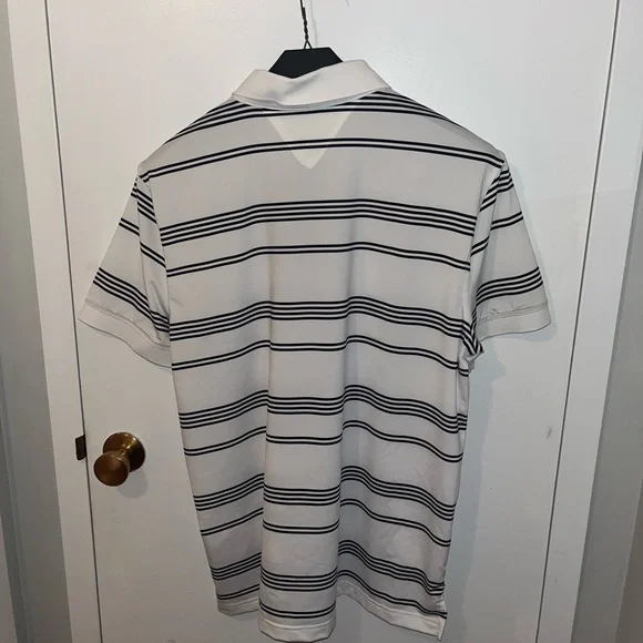 Tommy Hilfiger White and Black Polo Shirt Classic Design - Picture 5 of 7